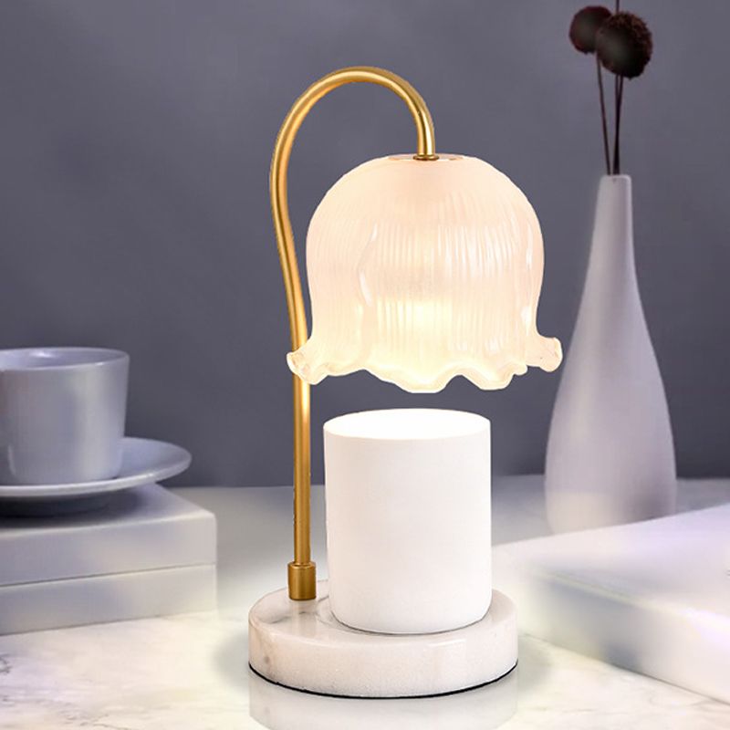 Flower Table Lamp Modern Aromatherapy Melting Wax Desk Lamp (Without Aromatherapy Candles)