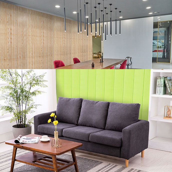 Modern Wall Paneling Peel and Stick Wood Effect Design Rectangle Wall Paneling