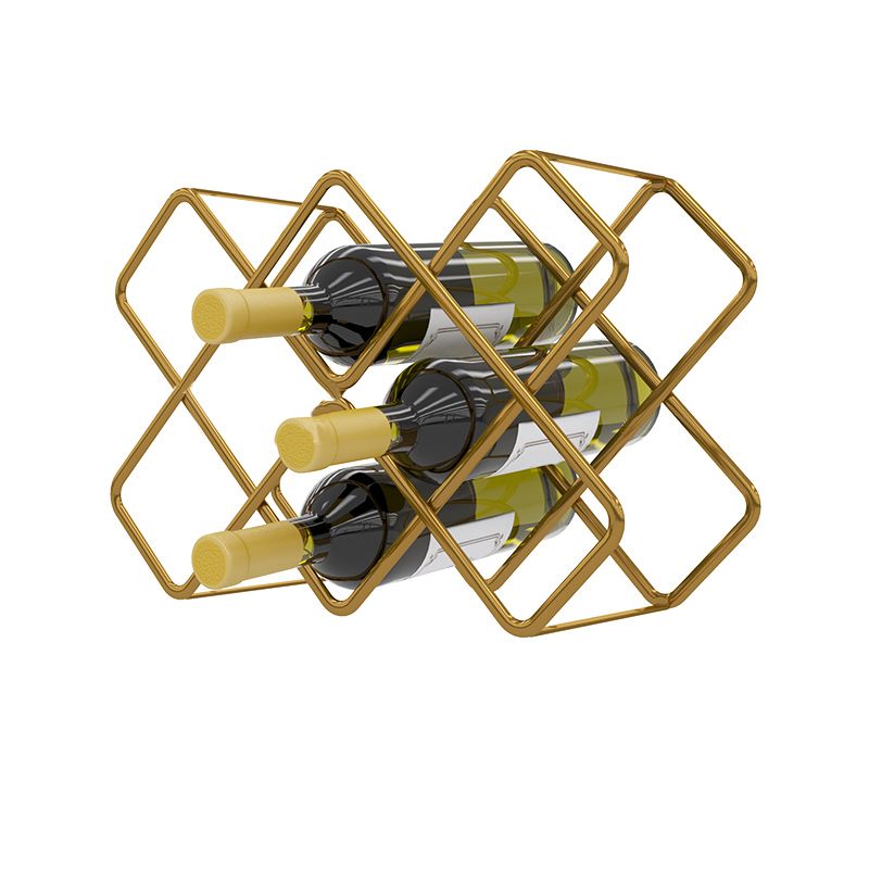 Modern Wine Bottle & Glass Rack Metal Wine Holder for Kitchen