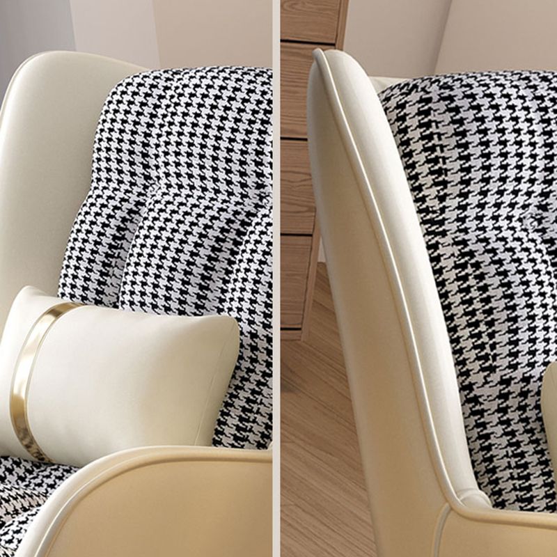 Modern Rocking Chair Pillow Detail Rocker Chair with Ottoman