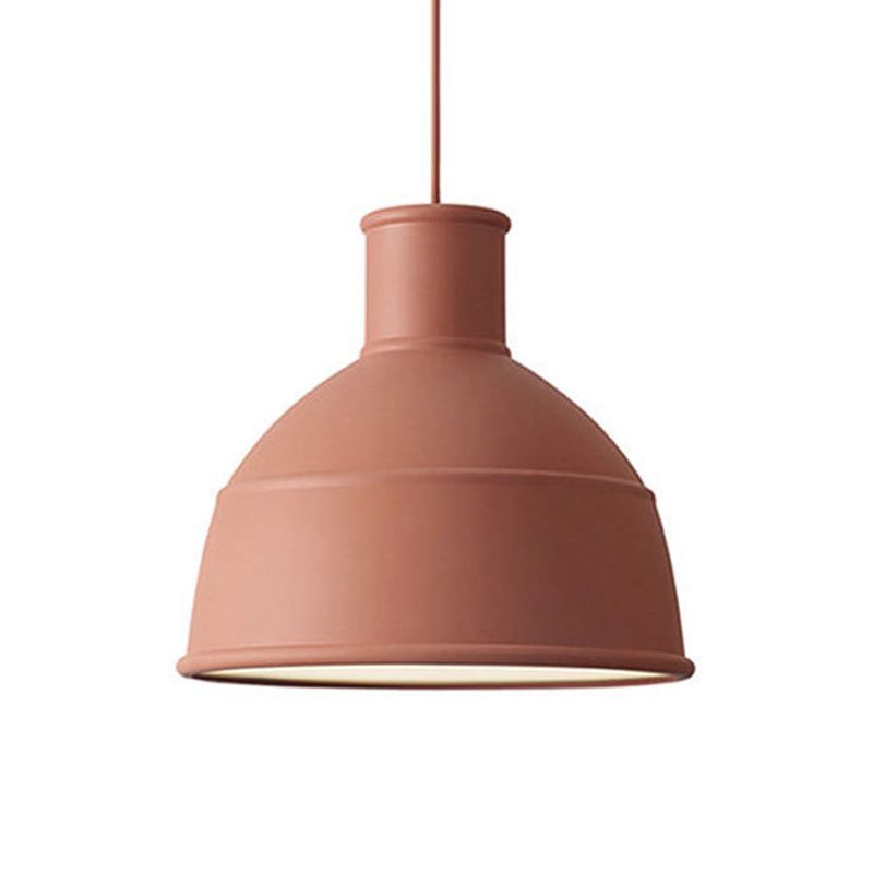 Urn Pendant Light Modernism Metal 1 Head Red Ceiling Suspension Lamp for Dining Room