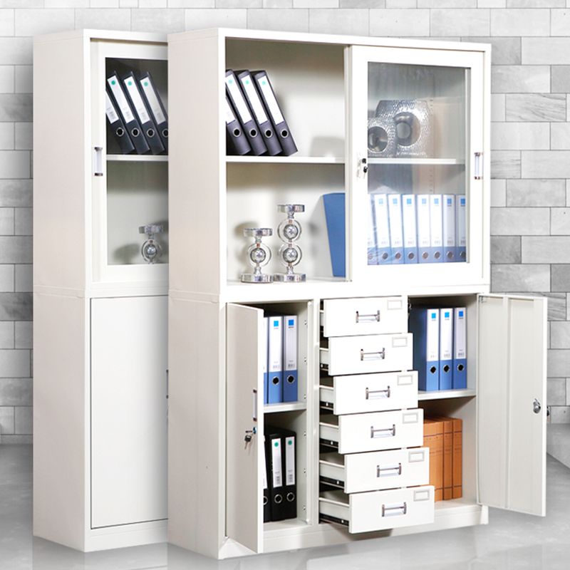 Glass File Cabinet Contemporary Storage Shelves Locking File Cabinet