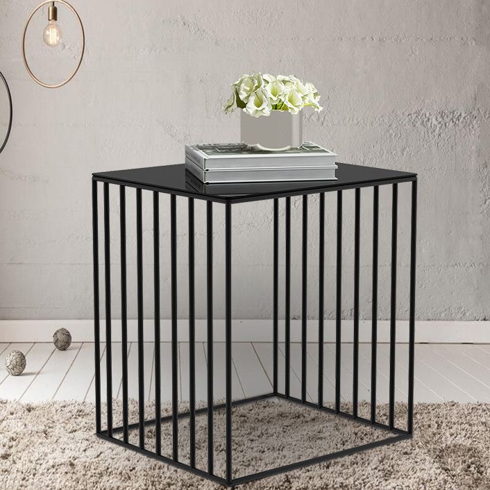 Modern Bedside Cabinet Iron Nightstand for Bedroom , 18"W X 19.5"H