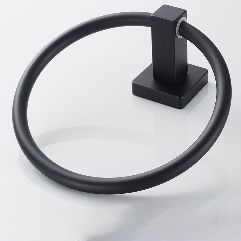 Traditional Bath Hardware Set Black Towel Ring Bath Shelf Bathroom Hardware Set