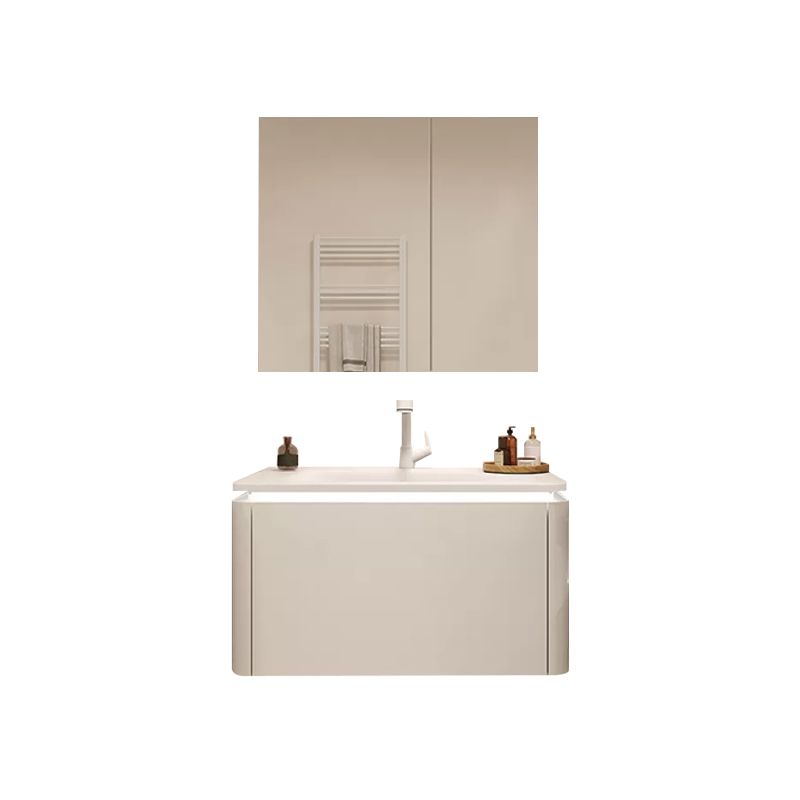 Wall Mount Bathroom Vanity Set Modern Bathroom Sink Vanity with Mirror