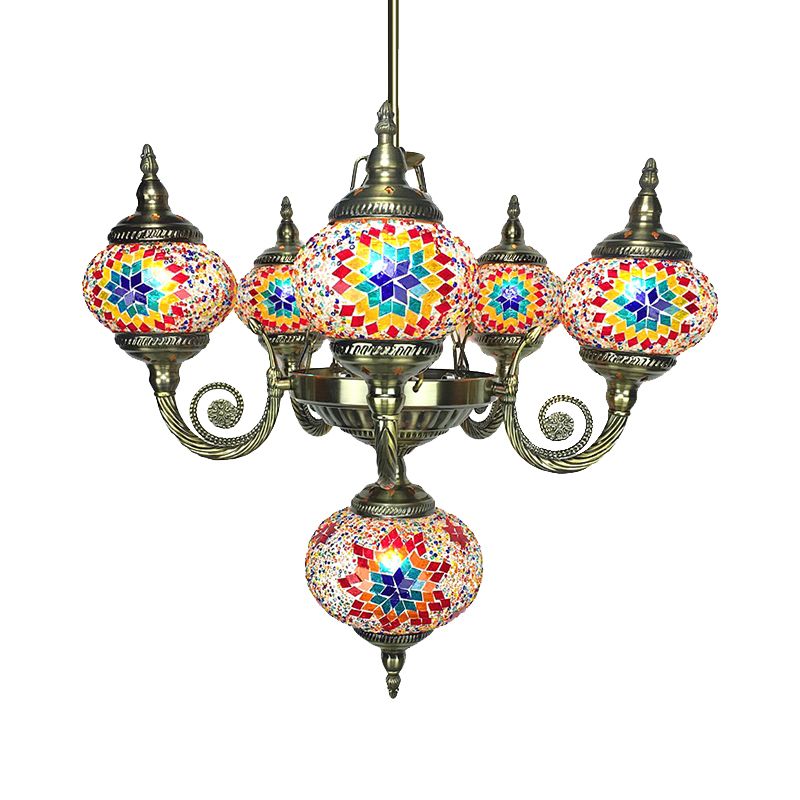 Lustre pendentif bras courbe