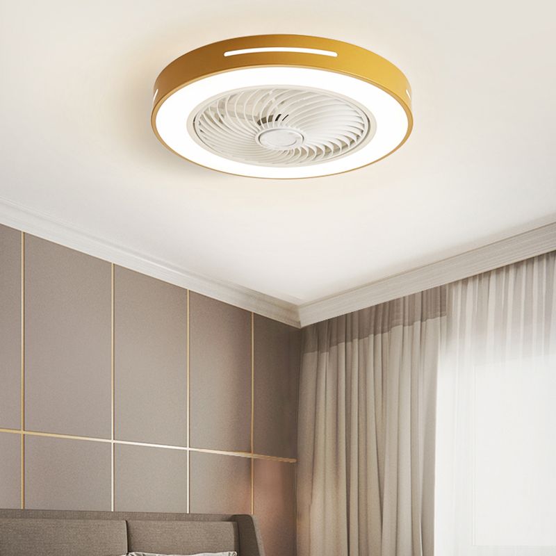 1-Light Ceiling Fan Light LED Ceiling Mount Lamp with Acrylic Shade for Bedroom