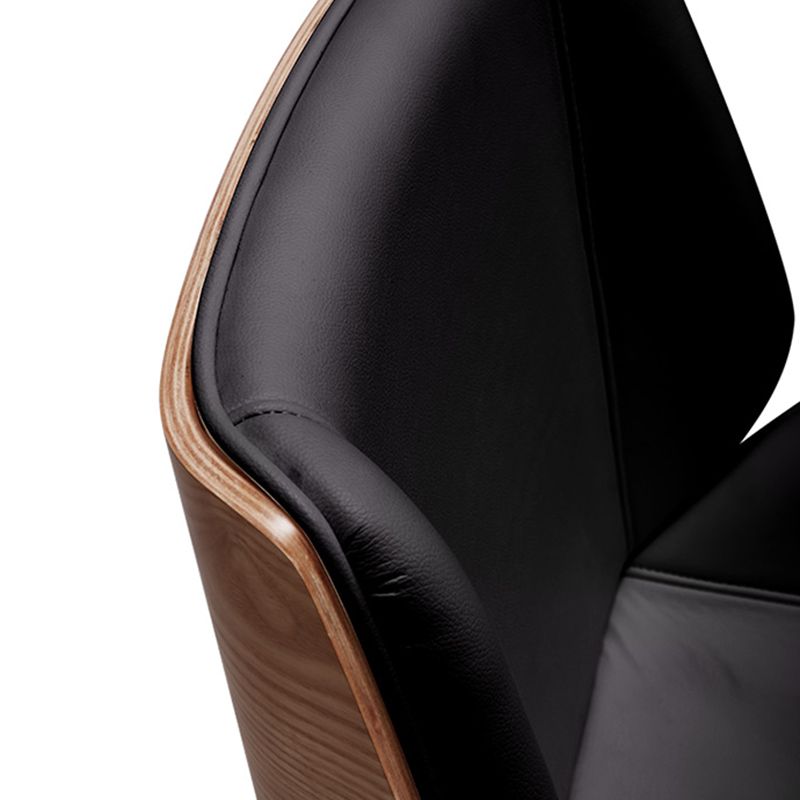 Contemporary Ergonomic Conference Chair Faux Leather Office Chair for Home Office