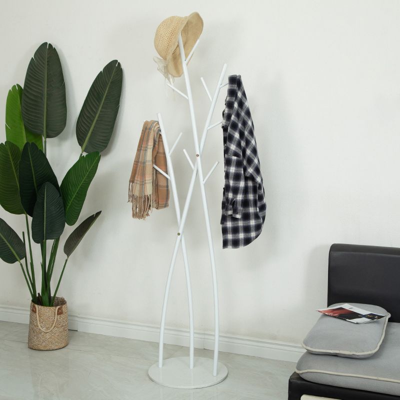 Gorgeous Metal Hall Stand,Branches Shape Hooks Entryway Kit Coat Rack