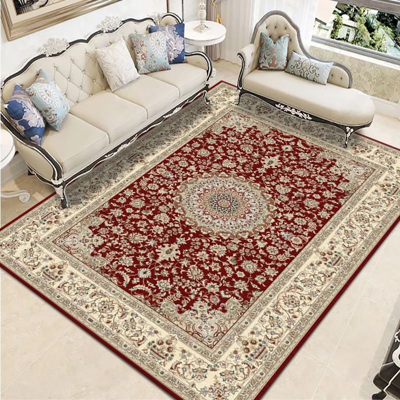 Reclaimed Southwestern Print Rug Polyester Carpet Stain Resistant Indoor Rug for Home Decoration