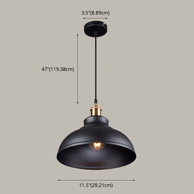 Painted Metal Pendant Lighting Industrial Style Restaurant Pendant Ceiling Light