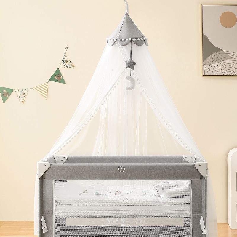 Contemporary Portable Bedside Bassinet Baby Rectangle Fabric Bassinet