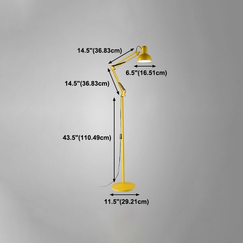 Forma a forma di metallo pavimento leggero stile moderno 1 lampade a pavimento leggero