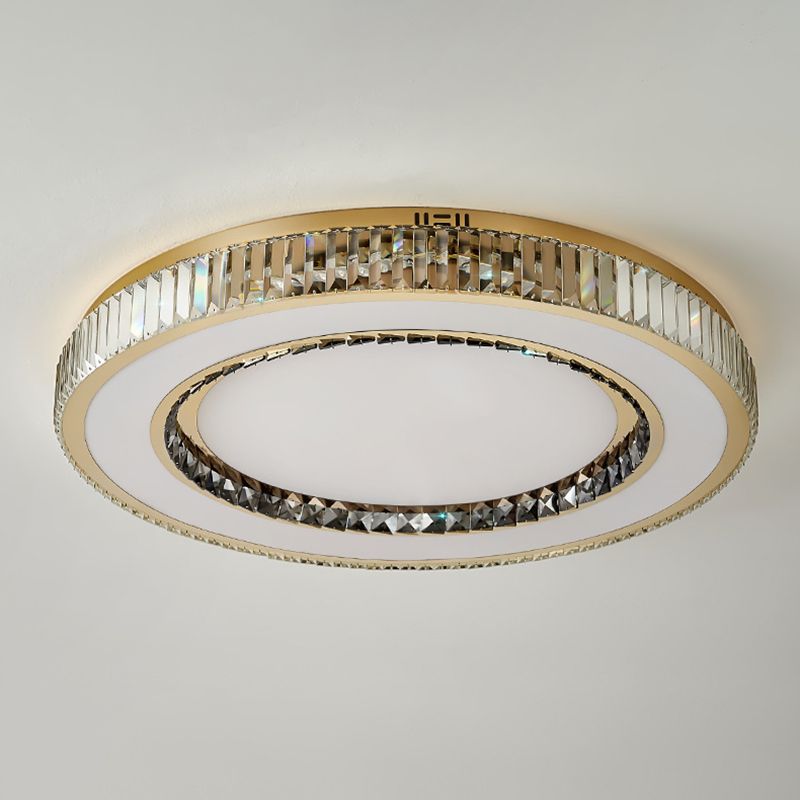 Round / Square Crystal LED Flush Mount Contemporary Ceiling Flush in Clear