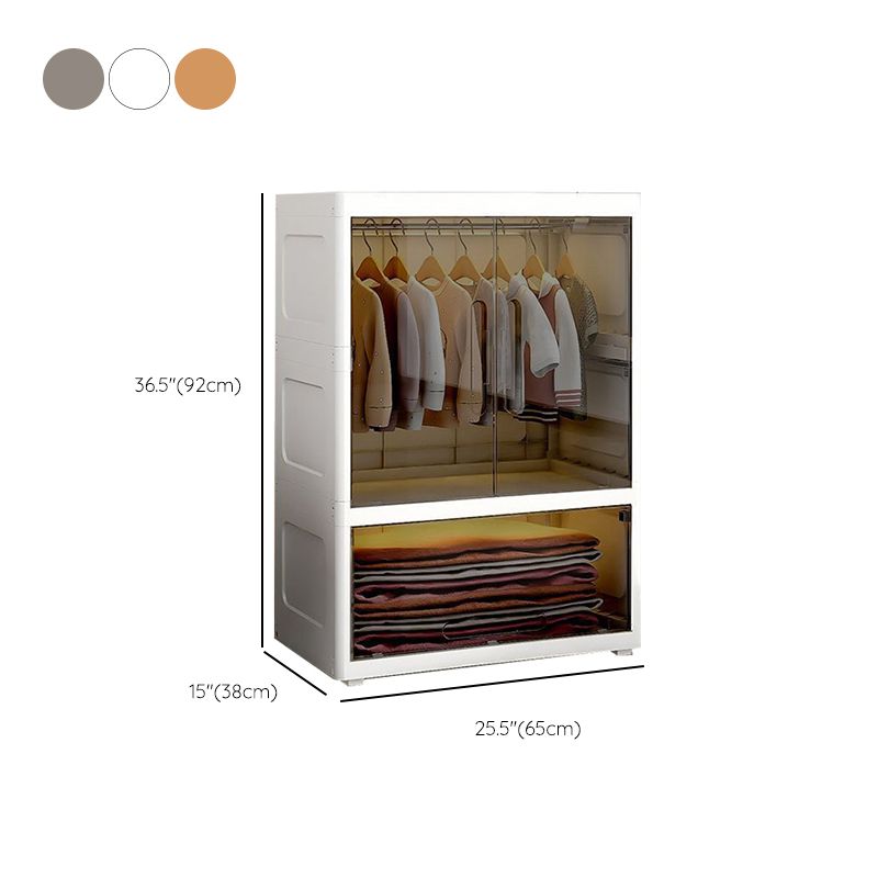 Plastic Youth Armoire Rectangle Kid's Airmoire with Garment Rod