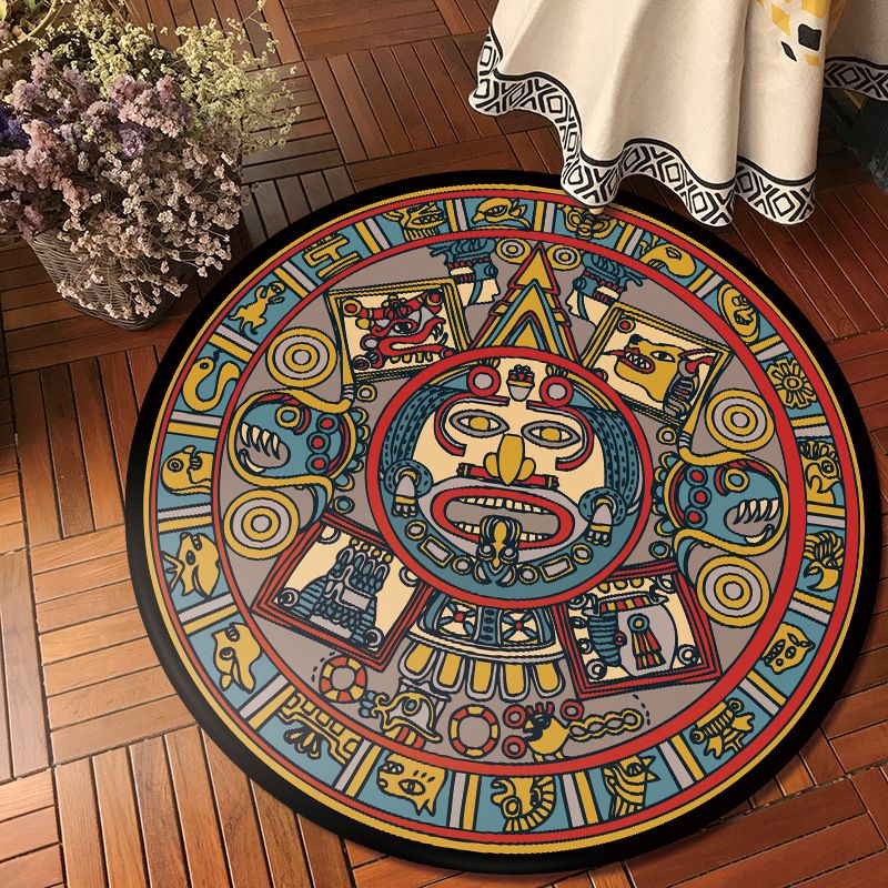 Creative Tribal Classicism Rug Colorful Southwestern Rug Anti-Slip Backing Carpet for Home Decor