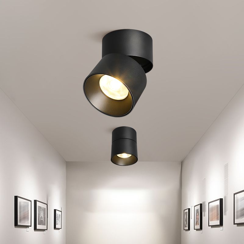 Modern Simple Style Aluminum Ceiling Light Cylinder Foldable Ceiling Lamp for Bedroom