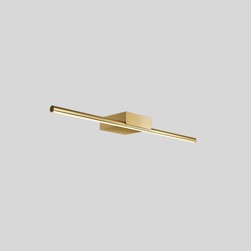 Gold Linear Wall Light in Modern Style Metal LED Vanity Wall Light for Bathroom