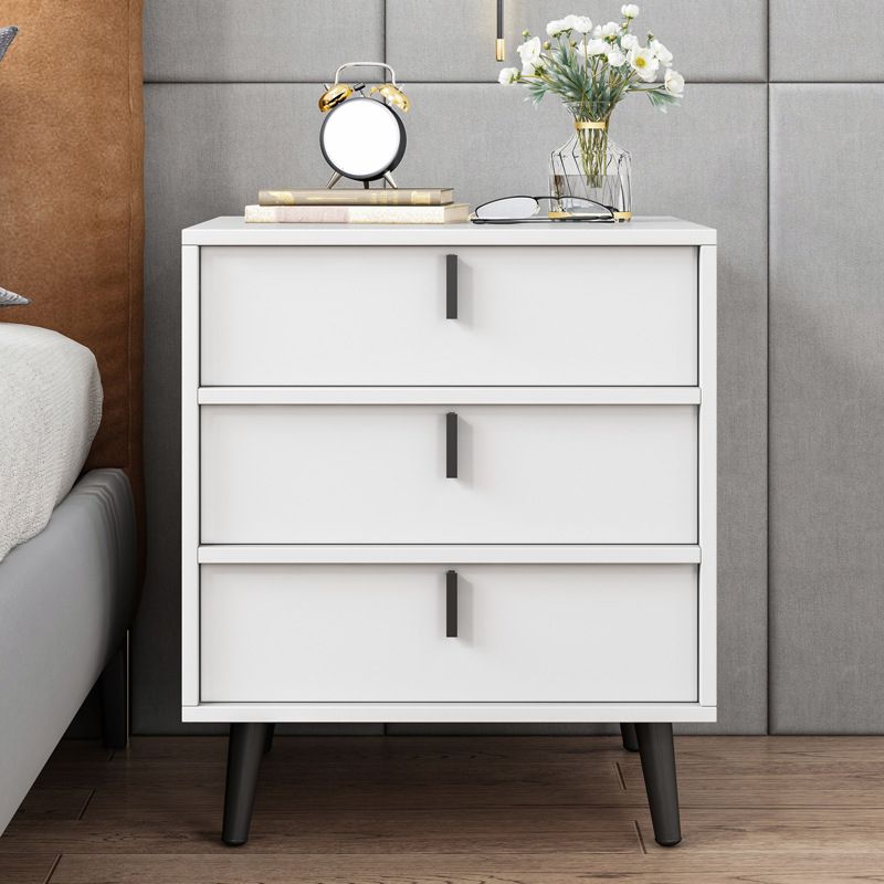 Modern Drawers Included Bedside Cabinet Manufactured Wood Nightstand for Bedroom