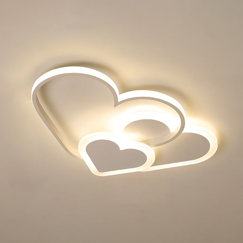 Modern LED Lamp Nordic Flush Mount Light Fixture with Acrylic Shade for Children's Room