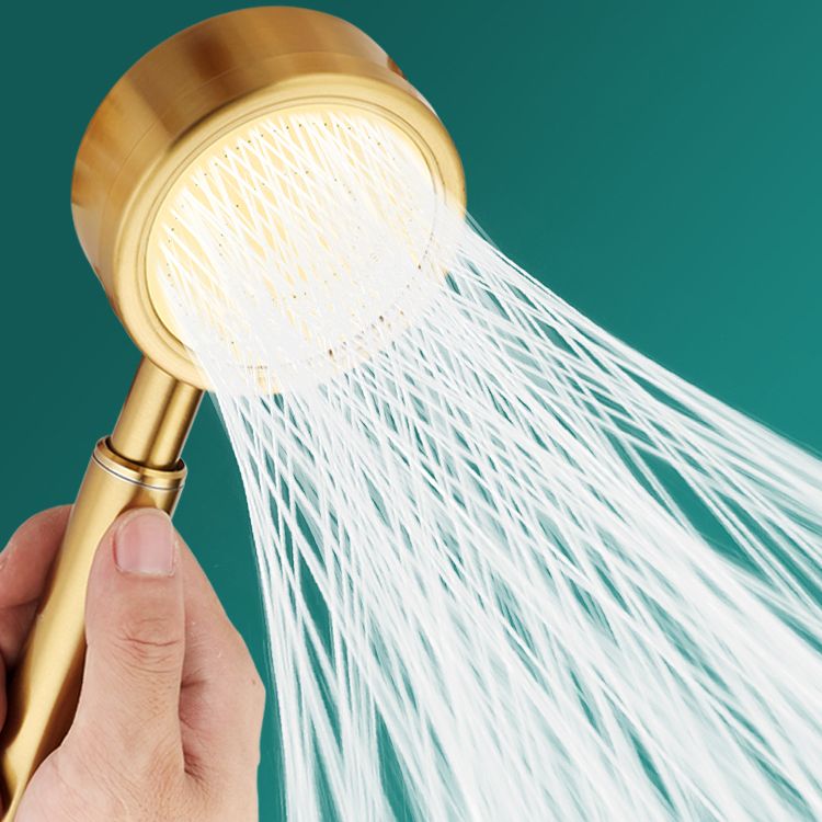 Gold Handheld Shower Head Pressurized 304 Stainless Steel Shower Head