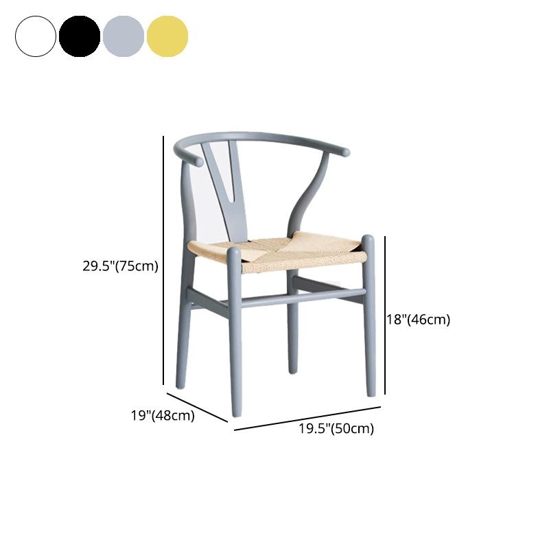 Contemporary Style Chair Dining Armless Wooden Chairs for Kitchen