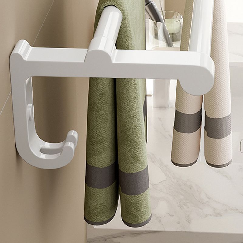 White Bathroom Accessory Set Contemporary Aluminum Bathroom Accessory Kit with Towel Bar