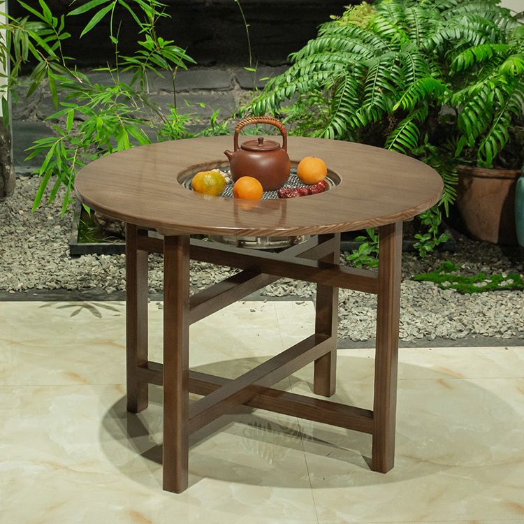 Solid Wood Coffee Table 31.5"L X 31.5"W X 52.5"H Outdoor Table