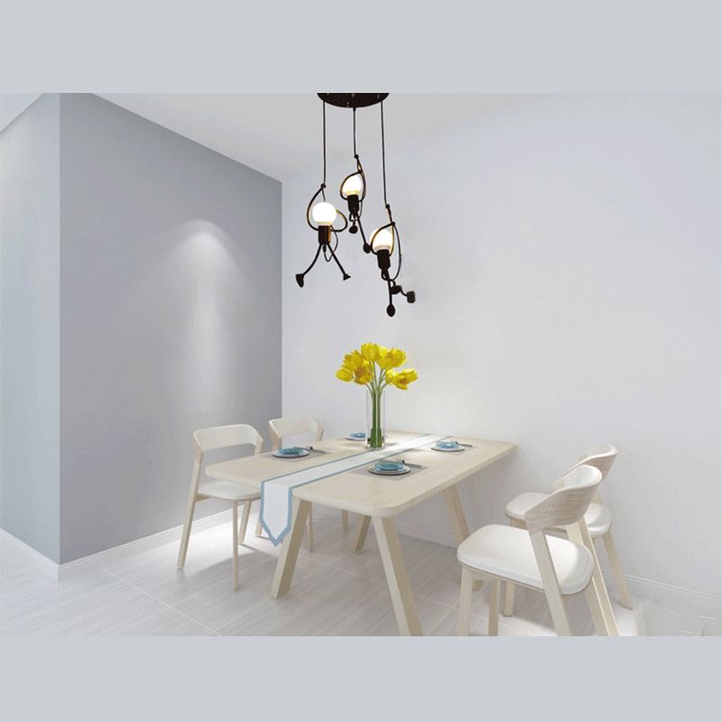 Zwart blootgestelde lamp hanger plafond licht loft stijl metalen woonkamer hangsellamp lampje