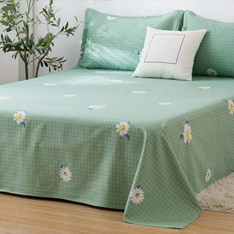 Cotton Pillowcase Bed Sheet Set Home Simple Bedroom Bed Sheet