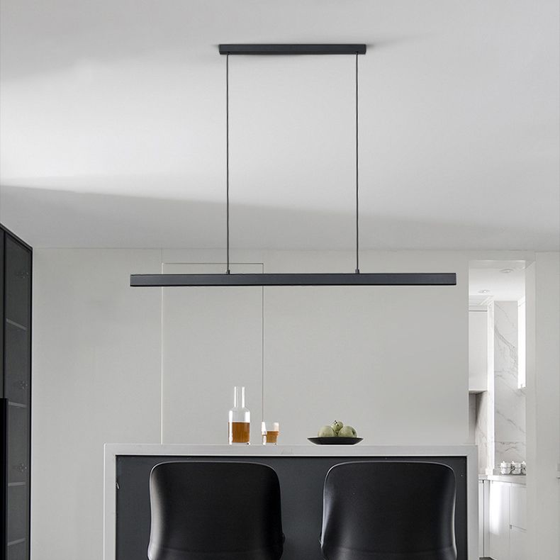 Nórdica característica simple de estilo moderno Led Hanging Island Luz para bar de comedor para el comedor