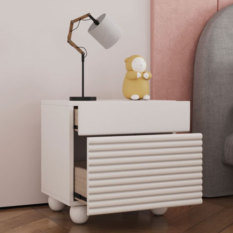 Modern & Contemporary Nightstands with Drawers Wooden Flat Top Princess