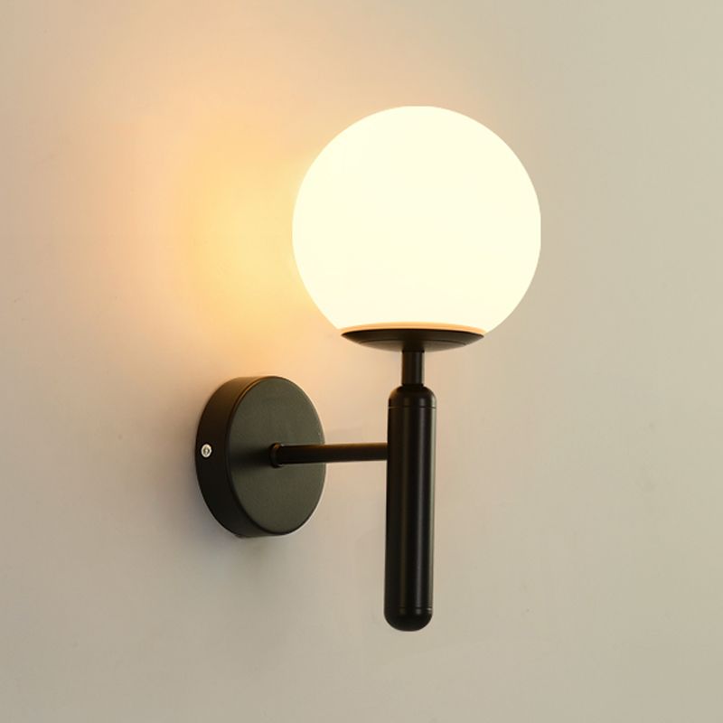 Nordic Vanity Lighting Simple Glass Wall Light Sconce for Bathroom