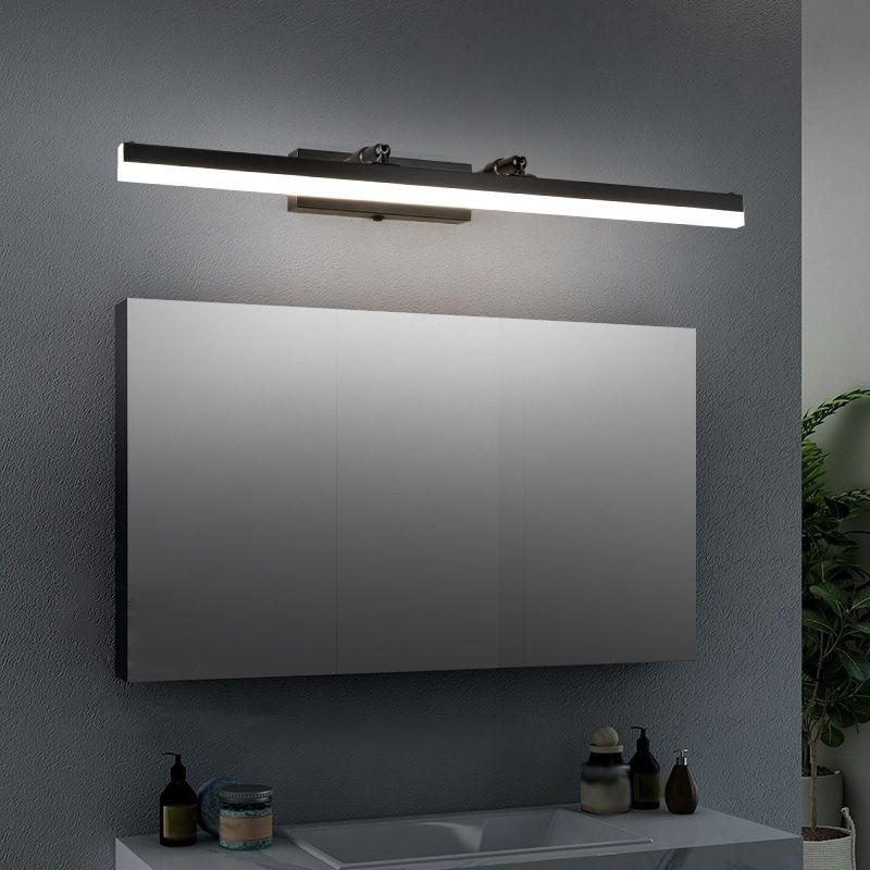 Lámparas de pared lineal de estilo moderno 1 Metal 1 luces de espejo LED de luz