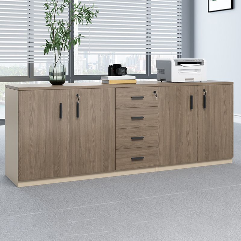 Modern Wood Cabinet with Lock and Storage Lateral Filing Cabinet