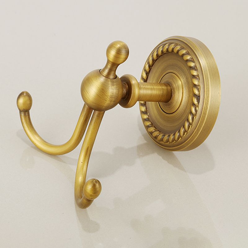 Brass Traditional Bathroom Accessory Set Vintage Bronze Bath Shelf/Towel Bar/Robe Hook