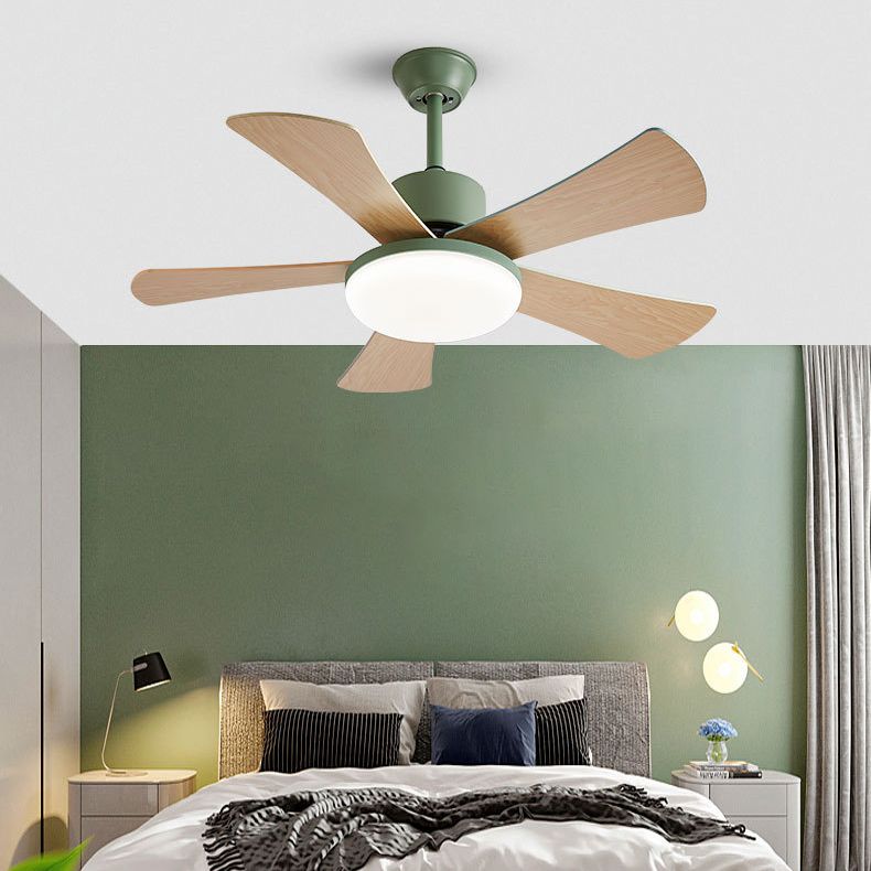 Colorful Ceiling Fan Light Fixture Modern LED Ceiling Flush Mount for Kids' Room