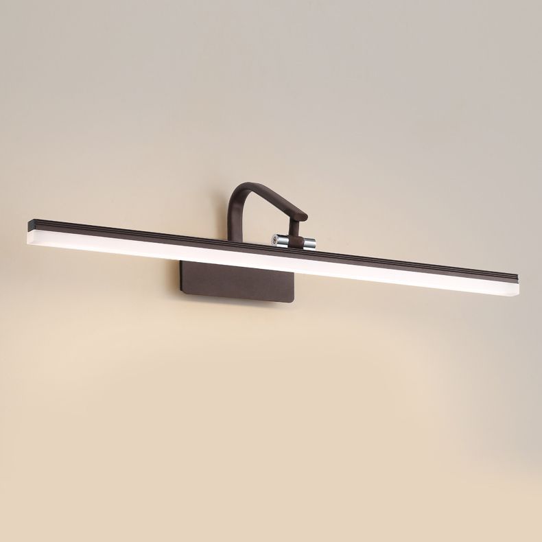 Lineaire vorm wandverlichting moderne stijl metalen 1 lichte sijklamp voor badkamer