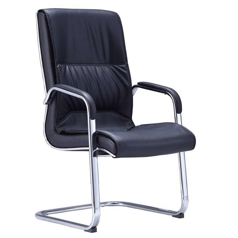 Black Microfiber Mesh Desk Chair Modern No Distressing Office Chair