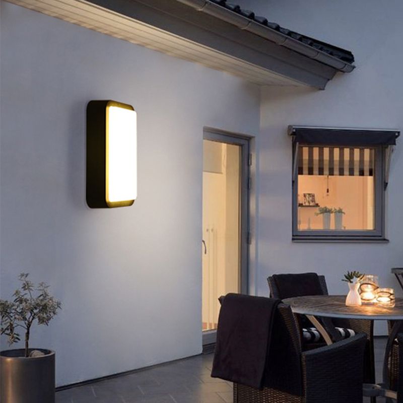 Lampada da soffitto in stile tradizionale con paralume in acrilico, lampada da incasso impermeabile per balcone