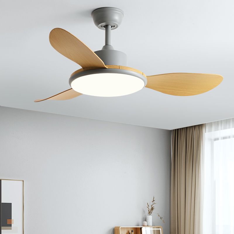 Unique Shape Metal Ceiling Fan Light Kids Style Single Light Ceiling Fan Lamp