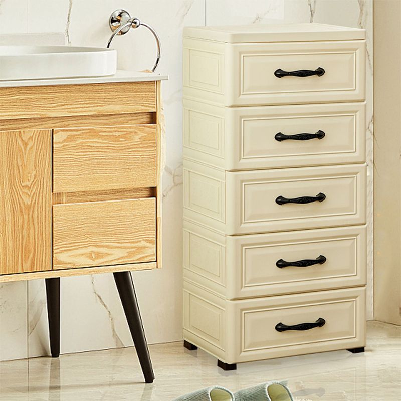 Plastic Chest Nursery Dresser Scandinavian Kids Nightstand with 5/6 Drawers