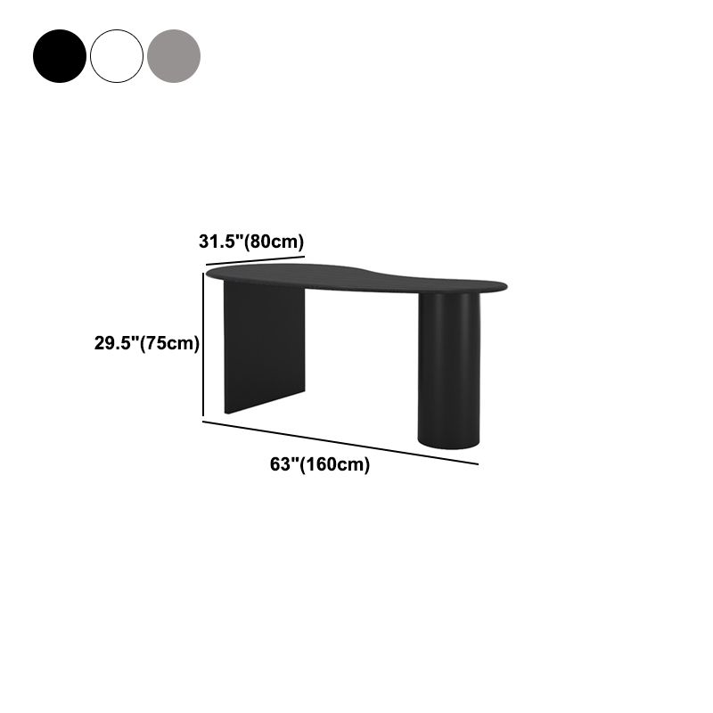 Solid Wood Industrial Office Desk Free Form Fixed Writing Table