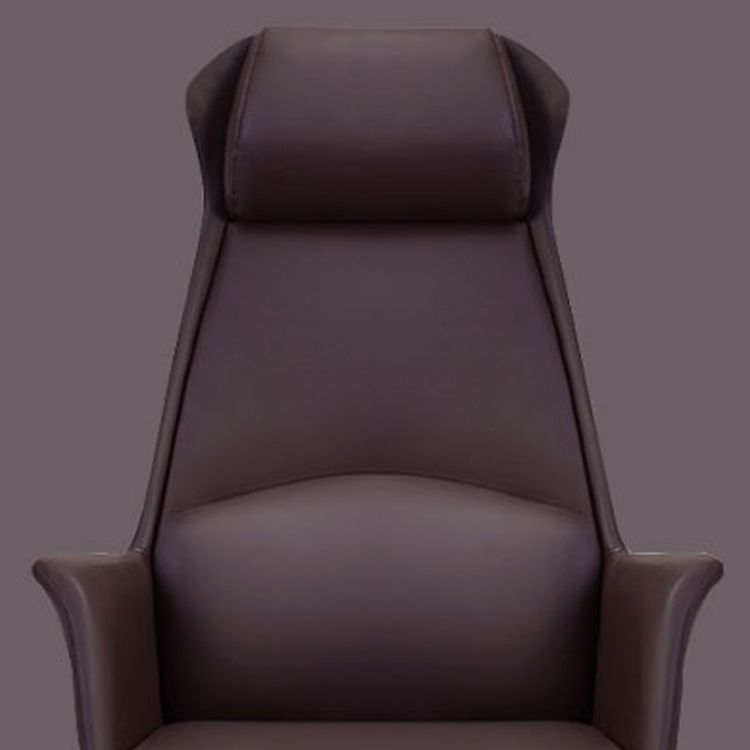 Modern Leather Executive Chair High Back Tilt Mechanism Office Chair