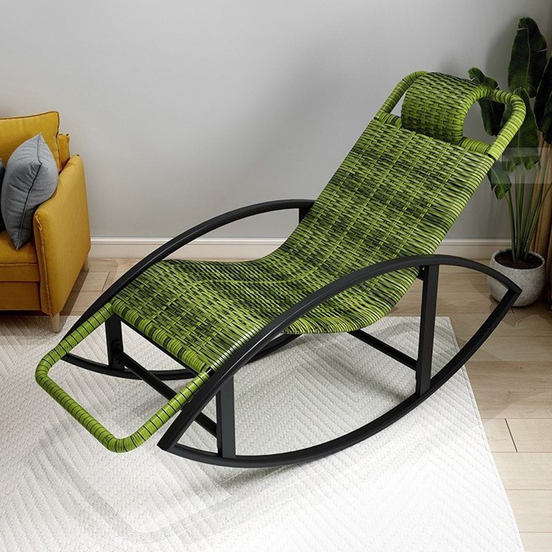 Wicker Modern Rocking Chair Reclining Rocker Chair for Living Room