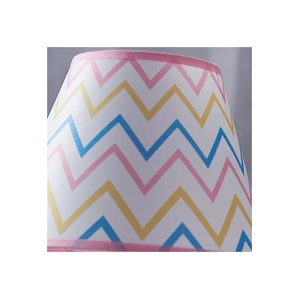 Conic Desk Light Modern Stylish Resin 1 Light Table Lamp with Blue Unicorn and Triangle/Stripes/Star Pattern for Child Bedside