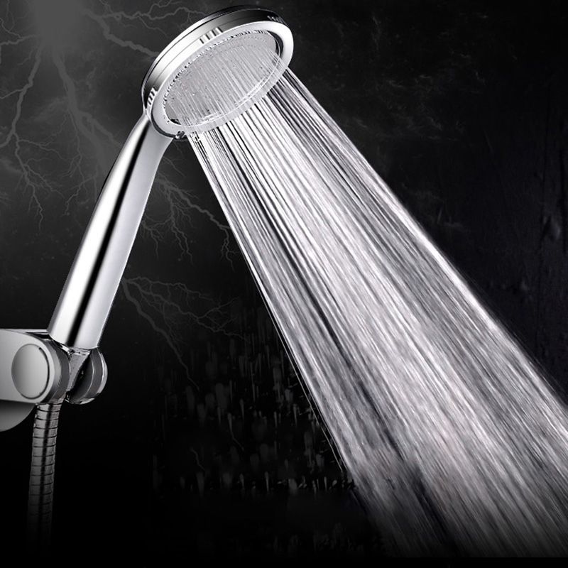 Contemporary Silver Round Shower Head Water Efficient Standard Spray Head