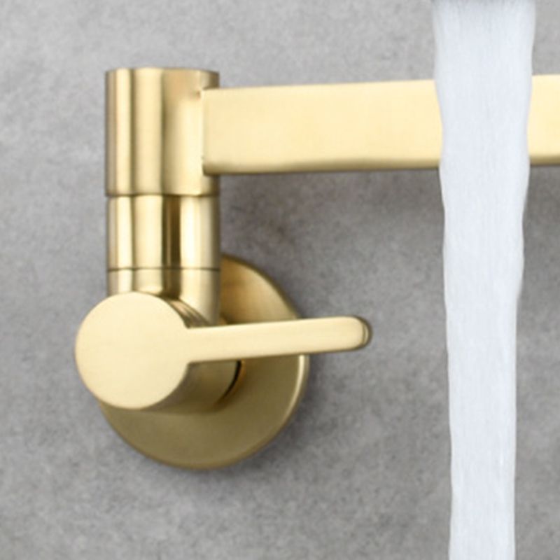 Gorgeous Brass Wall Mounted Faucets Stain Resistant Wall Mounted Bathroom Faucet