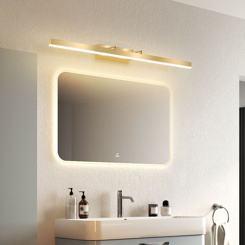 Gold Vanity Wall Light Simple Modern LED Wall Lamp for Bathroom