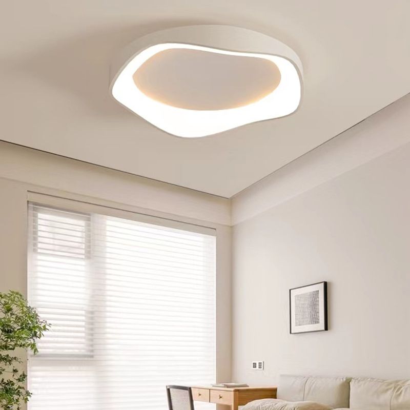 LED Ceiling Light Modern White Ceiling Mount Light with Acrylic Shade for Bedroom